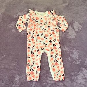 Girls Cat & Jack One Piece Spring Jumper EUC Onesie Snap Legs Sz 18M